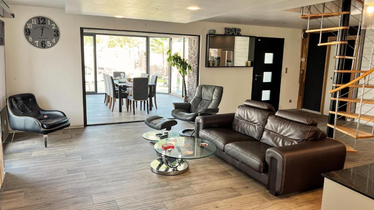 Villa Dali La Garde 260M2 Jacuzzi, Sauna, Piscine, Jardin 500M2, 5 Minutes De La Plage Dış mekan fotoğraf