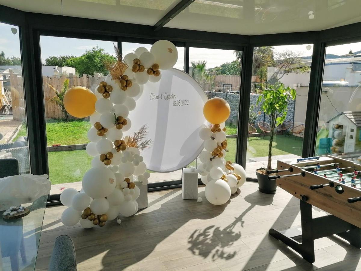 Villa Dali La Garde 260M2 Jacuzzi, Sauna, Piscine, Jardin 500M2, 5 Minutes De La Plage Dış mekan fotoğraf